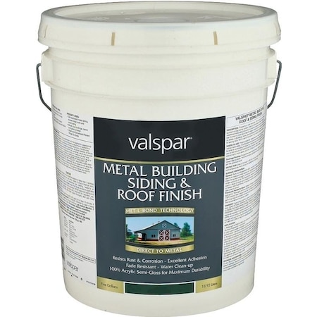 Valspar 027000008 Building Roof and Siding Finish, SemiGloss, Classic Green, 5 gal 4261